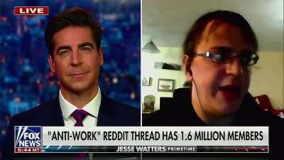 Giving a interview on Fox News