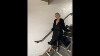 "Final look from a fantastic weekend with the gorgeous Grace VanderWaal" at Kennedy Center Concert Hall (BTS)