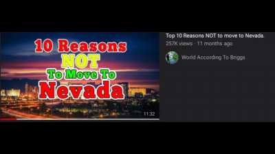 "10 reasons NOT to move to nevada"
