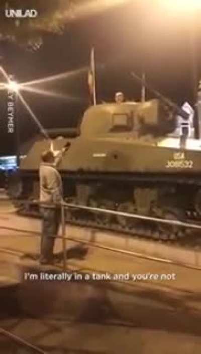 Get out of the tank