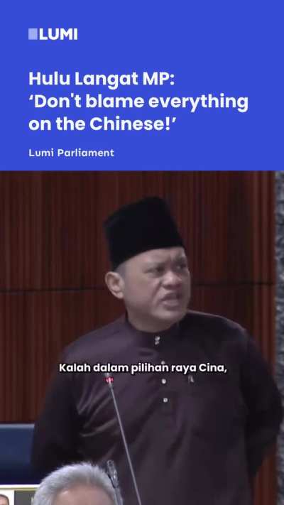 Hulu Langat MP: "Don't blame everything on Cina!"