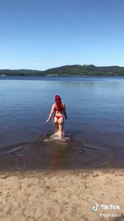 It is nice to swim when it is hot