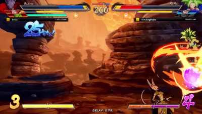 Unexpected results; when he attempts to hit me with a frame delay.