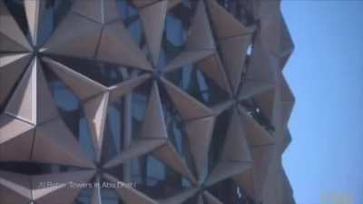 Articulated shutters on the Al Bahar Towers in Abu Dhabi