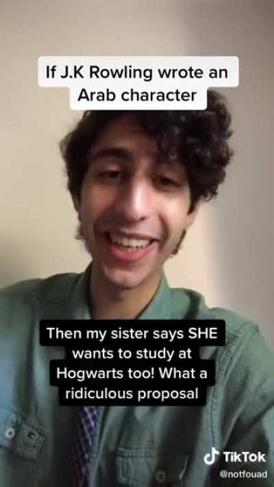 If JK Rowling wrote an Arab character. This is near enough perfection
