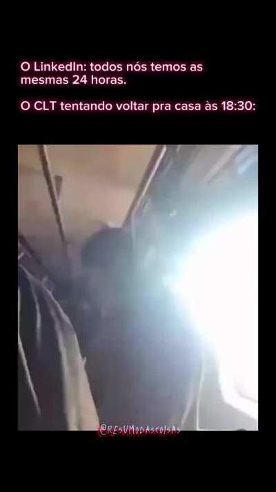 N&atilde;o tem desgosto maior que transporte p&uacute;blico em hor&aacute;rio de pico