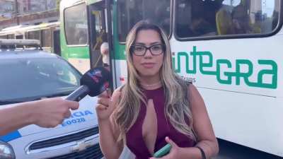 Bolsonarista surta em coletivo