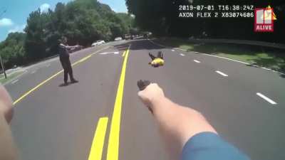 Police bodycam video shows knife-wielding man charge and attacks officer after being shot