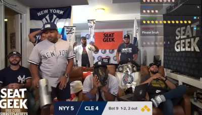 Yankees fans live reaction to last second loss&hellip;
