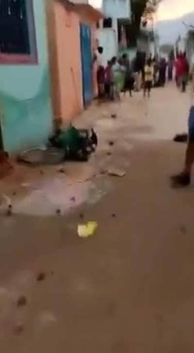 Aftermath of the attacks against a Dalit colony in Veeralur after a Dalit's funeral procession was taken through Upper caste streets.