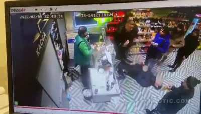 One Punch Knockout in a Russian Store