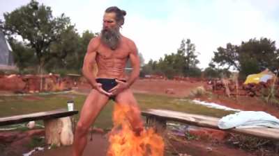 Balls slapping over fire will cleanse your soul.