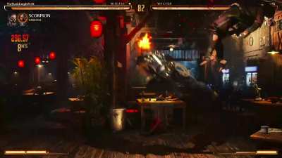 What happens when you get hit once in MK1