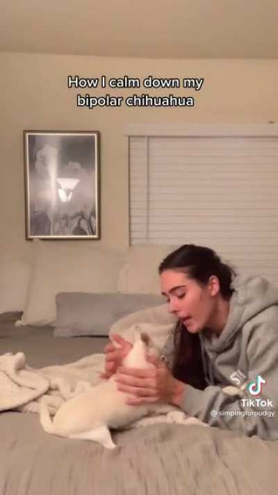 Owner provokes poor dog for 10 years for views and let's people think she is a new rescue.