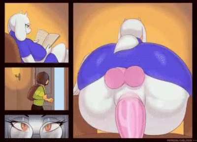 Toriel keeps herself busy while Kris is gone(art by Chelody)