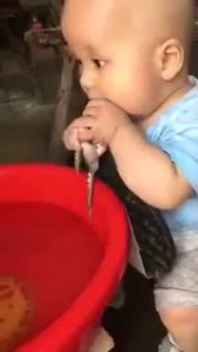 A kids gotta eat too