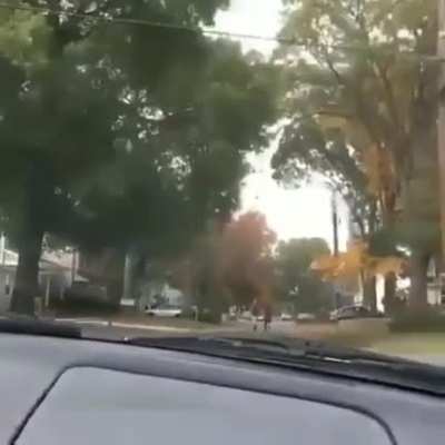 Guy intentionally runs into kid with his car