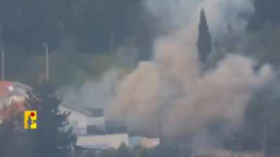 Hezbollah targeting IDF armored vehicle with Dehlaviyeh ATGM.