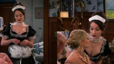 Kat Dennings as a maid