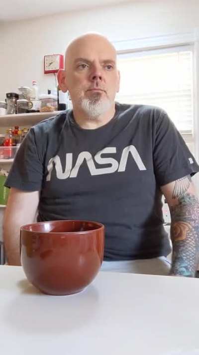 Video of me drinking coffee in August.