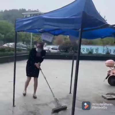 Water, be gone!