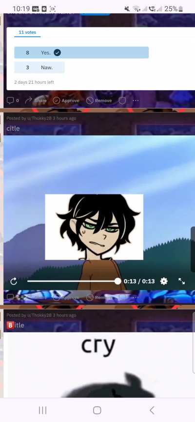 Voice reveal I guess... And uuuh I'm shy so I sometimes talk in a way that people don't understand... Here's a number! 6