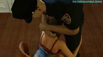 Jill Valentine face fucked and throat pied (Lecok3D) [Resident Evil 3 Remake]