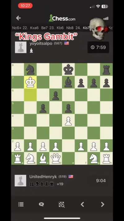 King’s gambit 😭