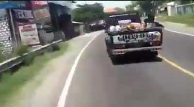 Casually following crazy driver