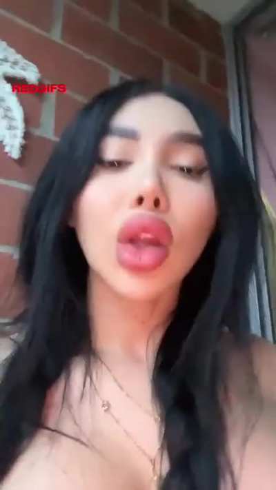 Imagine my girlcock twitching inside of you &mdash; would you pull away? Or beg for more?