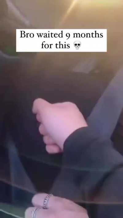 A fist bump 9 months in the making
