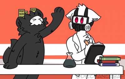 Puro and Dr. K in the lab (｡･&omega;･｡)