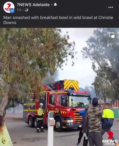 Man smashed with a breakfast bowl while a house is burning down