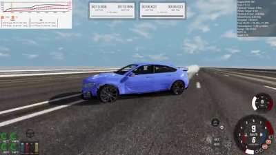 I was comparing wheel arch width when I crashed into an individual minding his own business.