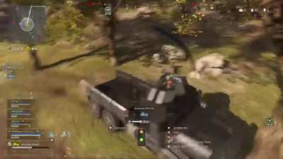 Teammate took truck marker from guy he killed and we ended up with 2 trucks!!