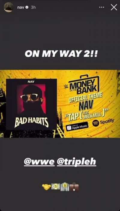 Nav locks in with Triple H &amp;amp; WWE to headline WWE: Money In The Bank 2024 ‼️