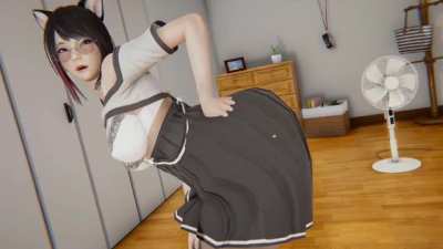 A Simple Catgirl Vid [F Human -&amp;gt; F Catgirl / Breast Expansion / Ass Expansion] by Jjambong
