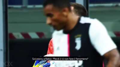 Szczesny to Rebic during Milan-Juventus: &ldquo;You are losing 2-0 don&rsquo;t act up&rdquo;