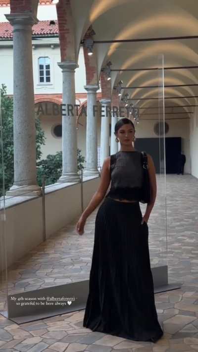 "My 4th season with Alberta Ferretti"