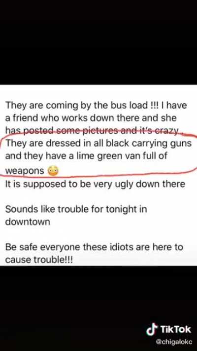 Trump supporters had been posting misinformations about this water van which supply protestors with ... water