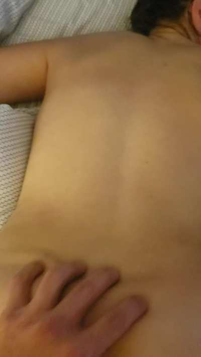 Hubby reclaiming my cummy pussy.