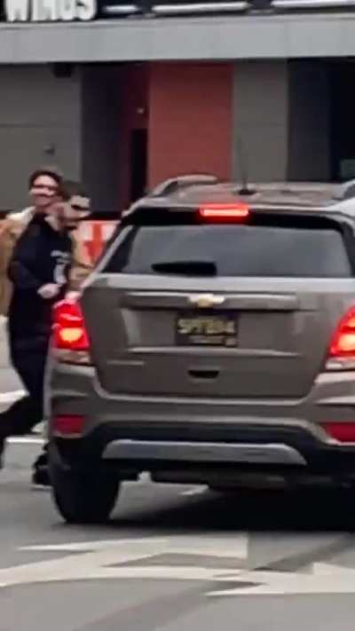 BLOCK KICKS CAR!!!