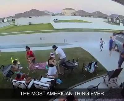 Definitely not what the neighbors were expecting!