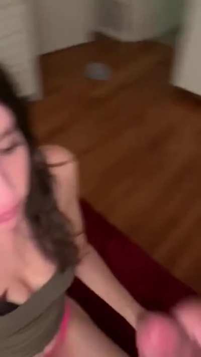 I wonder how much he would cum if we&rsquo;d let him store up for a week and edged him? 🤔