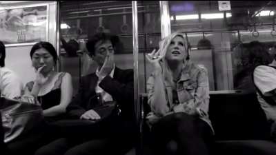 Kesha singing in a Tokyo subway&hellip;