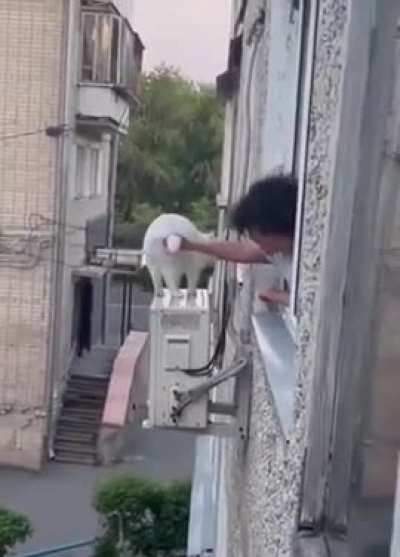 Немножко испугался 