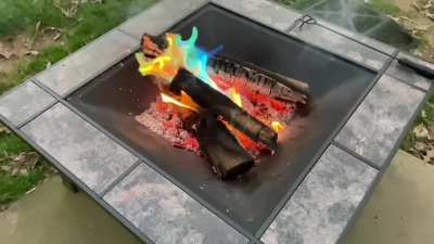 Colorful flames
