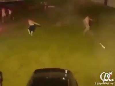 The boys having fun