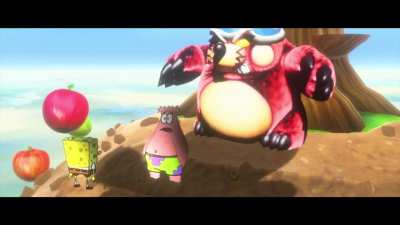 Spongebob and patrick in gusty garden (credit goes to @ditzyflama)