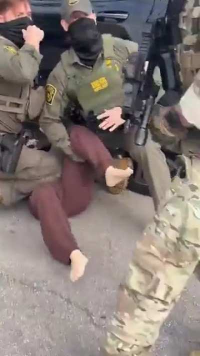 Brutal face of MAGA- America is going to dictatorship also, October.10.2025 &mdash; Chicago: Immigration agents crashed into a U.S. citizen on her way to work, then dragged her out and arrested her (Article Inside)